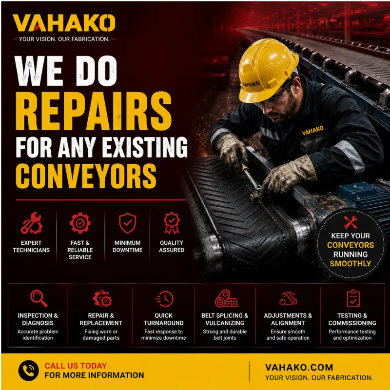 Industrial conveyor repair and maintenance services in Sri Lanka