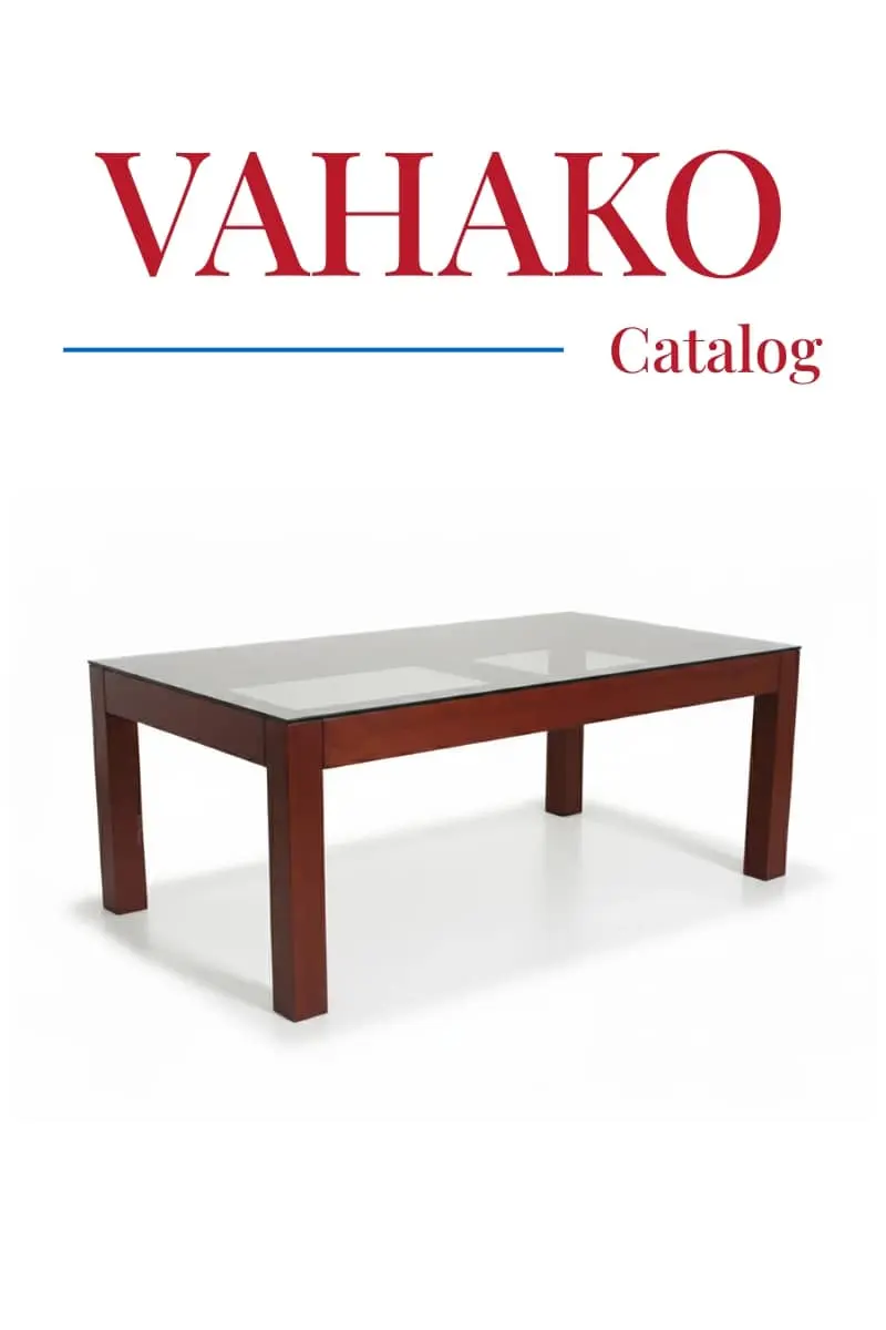 Custom glass-top wooden dining table handcrafted in Sri Lanka